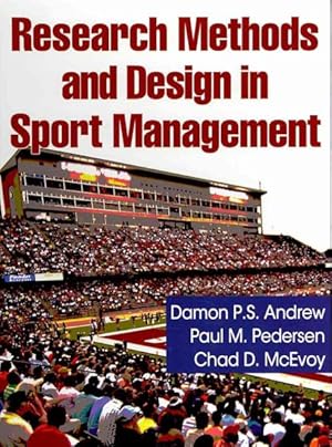 Imagen del vendedor de Research Methods and Design in Sport Management a la venta por GreatBookPricesUK