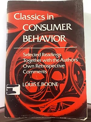 Immagine del venditore per Classics in consumer behavior: Selected readings together with the authors' own retrospective comments (The PPC marketing series) venduto da WeSavings LLC