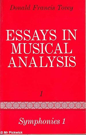 Bild des Verkufers fr Essays in Musical Analysis: Volume 1 Symphonies zum Verkauf von Mr Pickwick's Fine Old Books