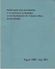 Seller image for The fifth report of the Joint Committee of the British Trust for Ornithology and the Royal Society for the Protection of Birds on Toxic Chemicals. August 1963 - July 1964. for sale by Buchversand Joachim Neumann