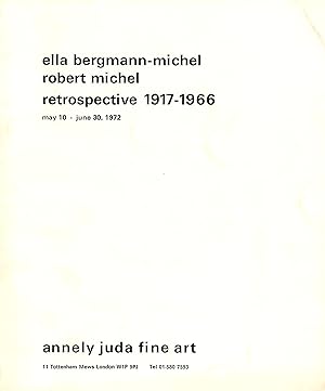 Bild des Verkufers fr Retrospective 1917-1966 zum Verkauf von Galerie Buchholz OHG (Antiquariat)