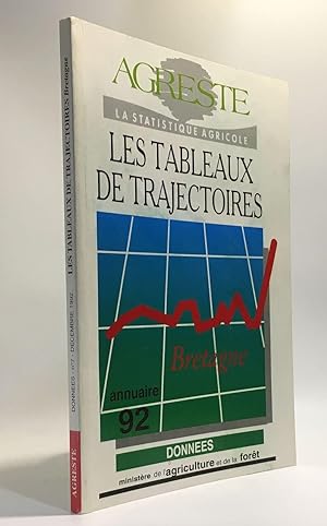 Seller image for Les tableaux trajectoires - annuaire 92 - Bretagne - donnes n7 dcembre 1992 - la statistique agricole for sale by crealivres