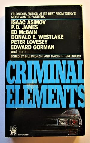 Seller image for Criminal Elements for sale by Book Nook