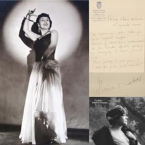 Image du vendeur pour lettre autographe signe de 3 pages  la comdienne Berthe Cerny de la Comdie Franaise mis en vente par Librairie  la Demi-Lune