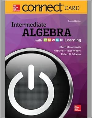 Seller image for Connect Math Hosted by Aleks 52 Weeks Access Card for Intermediate Algebra With P.o.w.e.r. Learning for sale by GreatBookPricesUK