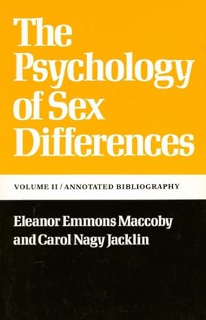 Seller image for Psychology of Sex Differences for sale by GreatBookPricesUK