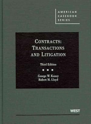 Imagen del vendedor de Contracts : Transactions and Litigation a la venta por GreatBookPricesUK