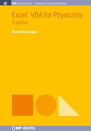 Immagine del venditore per Excel VBA for Physicists : A Primer venduto da GreatBookPricesUK