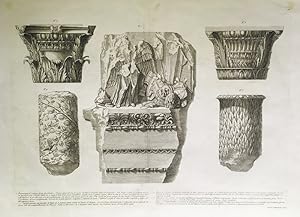 Frammento di Marmo di un Architrave [.] / Frammenti di fregio, colonne e capitelli