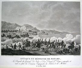 Attaque et defense de Mataro le 24 mai 1823