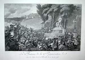 La fontaine de la regeneration sur les debris de la Bastille, le 10 aout 1793