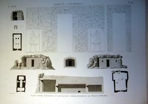 Syout (Lycopolis) : Plans, coupes, elevations et decorations hieroglyphiques de divers hypogees