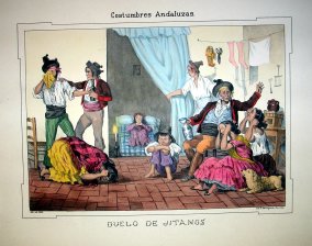 Costumbres andaluzas : Duelo de Jitanos