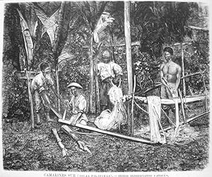 Camarines Sur (Islas Filipinas), Indios beneficiando Abacá
