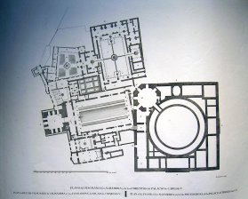 Plano del Palacio de Carlos V y de los subterraneos de la Alhambra