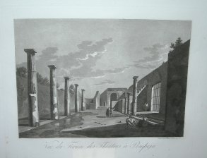 Vue du Forum des Theatres a Pompeja (Pompeya)