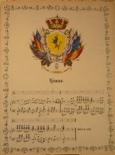 Imagen del vendedor de Escudo de Flandes y partitura musical de un himno a la venta por Frame