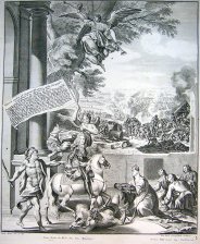 Sieg uber die Galli Spanier bey Saragossa. Anno 1710, den 20, Augusti