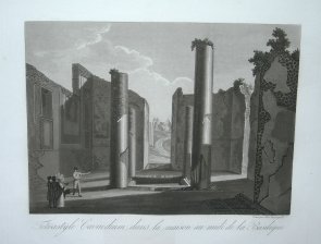 Tetrastyle Cavaedium dans la maison au midi de la Basilique (Pompeya)