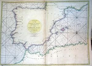 Bild des Verkufers fr A chart of the Coasts of Spain and Portugal with the Balearic Islands and part of the Coast of Barbary zum Verkauf von Frame