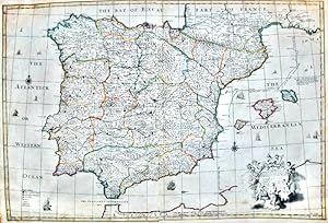 Image du vendeur pour A Correct Map of Spain and Portugal / Un Mapa Correcto de Espaa y Portugal mis en vente par Frame