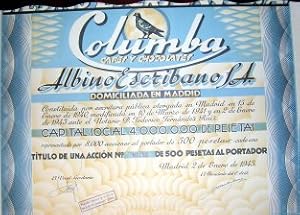 Columba Cafes y Chocolates Albino Escribano S.A.