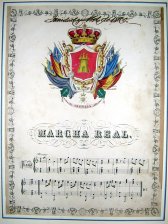 Escudo de Soria y partitura musical de una polka