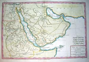 Carte de L'Arabie, du Golfe Persique, et de la Mer rouge, avec L'Egypte, La Nubie et L'Abissinie