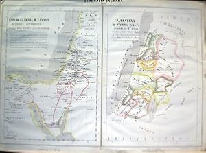 Geografia Sagrada Norte : Mapa de la Tierra de Canaan o Tierra Prometida y viages de los Israelit...