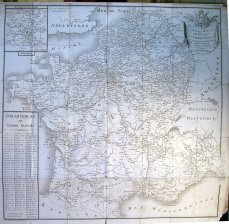 Carte des Routes de Postes de L'Empire Francais dressee par ordre du Con.eil d'Administration des...