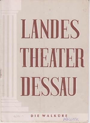 Seller image for Landestheater Dessau. Heft 1 der Spielzeit 1953 / 1954. - Mit Besetzungsliste zu: Die Walkre ( Richard Wagner ). - Inszenierung: Willy Bodenstein. - Bhnenbild und Kostme Manfred Schrter. - Darsteller: Horst Wolf, Peter Roth / Fr. Wilh. Siewert, Kurt Uhlig, Emmy Prell, Vilma Fichtmller, Magdalena Gntzel u. a. - Weiterer Inhalt u. a. : Karl Schnewolf ber Wagner als Knstler und Revolutionr / Zum Inhalt der Oper / Wagner in Briefen ber den ' Ring. ' for sale by Antiquariat Carl Wegner