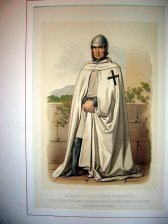 Caballero de la Orden de Montesa en la epoca anterior a su union con la de San Jorge de Alfoma, v...