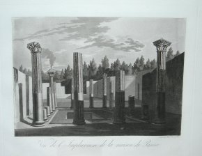 Vue de l Impluvium de la maison de Pansa (Pompeya)