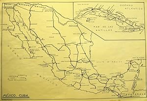 Imagen del vendedor de Mapa de Mjico y Cuba / Mapa Postal a la venta por Frame