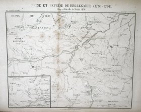 Imagen del vendedor de Les Pyrenees orientales. Prise et reprise de Bellegarde (1793-1794). Camp et bataille du Boulou (1794). Campagnes de 1793 et 1794). Pirineos orientales. a la venta por Frame