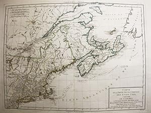 Carte de la Partie Septentrionale des Etats Unis / Mapa de los Estados Unidos del Norte