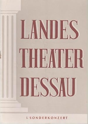 Image du vendeur pour Landestheater Dessau. Heft 26 der Spielzeit 1952 / 1953. - I. Sonderkonzert: Requiem von Giuseppe Verdi. - Leitung: Erich Riede. - Solisten: Brnnhild Friedland ( Sopran ), Magdalena Gntzel ( Alt ), Horst Wolf ( Tenor ), Peter Roth ( Ba ). - Weiterer Inhalt: Gnter Hausswald ber das Werk / Der Text des Werkes / Vorschau. mis en vente par Antiquariat Carl Wegner