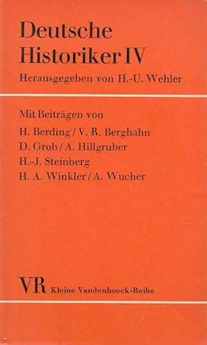 Seller image for Deutsche Historiker IV Kleine Vandenhoeck-Reihe ; 346/348 for sale by Versandantiquariat Nussbaum