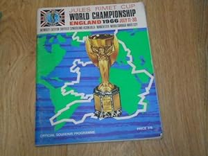 Jules Rimet World Championship Programme England 1966 Wembley Stadium July 11-30