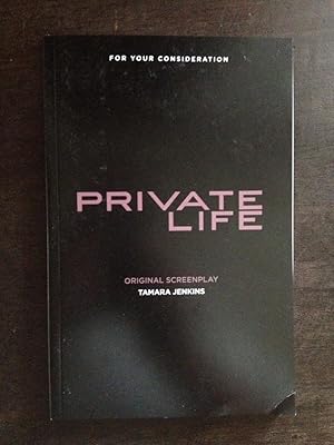 Seller image for PRIVATE LIFE SCREENPLAY for sale by Astro Trader Books IOBA