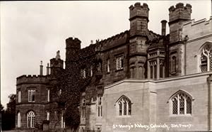 Bild des Verkufers fr Ansichtskarte / Postkarte Colwich West Midlands, St Mary's Abbey, Southwest Front zum Verkauf von akpool GmbH