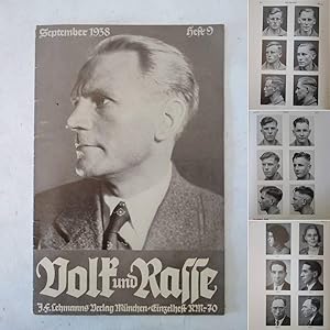 Volk und Rasse. Illustrierte Monatsschrift für deutsches Volkstum, Rassenkunde und Rassenpflege. ...