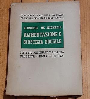 Immagine del venditore per ALIMENTAZIONE E GIUSTIZIA SOCIALE venduto da librisaggi