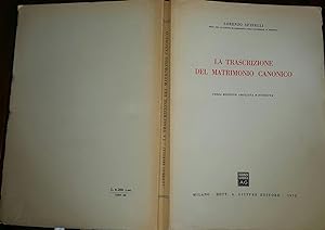Seller image for La trascrizione del matrimonio canonico for sale by librisaggi