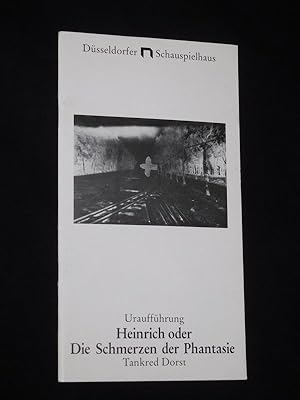 Bild des Verkufers fr Programmheft 19 Dsseldorfer Schauspielhaus 1984/85. Urauffhrung HEINRICH ODER DIE SCHMERZEN DER PHANTASIE von Dorst/ Ehler. Insz.: Volker Hesse, Bhnenbild: Haitger M. Bken, Kostme: Otto Kollross, techn. Ltg.: Joachim Ehle. Mit Ulrich Matthes (Heinrich), Manuela Alphons, Leonhard Mader, Jenny Lattermann, Peter Harting, Hans-Gnther Mller, Christine Scherer, Kerstin Gthe zum Verkauf von Fast alles Theater! Antiquariat fr die darstellenden Knste