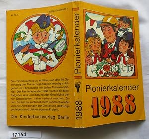 Imagen del vendedor de Pionierkalender 1988 a la venta por Versandhandel fr Sammler