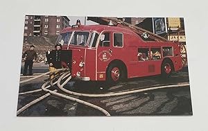 1959 Leyland Firemaster Pump Escape, Fire Brigade Photo Postcard