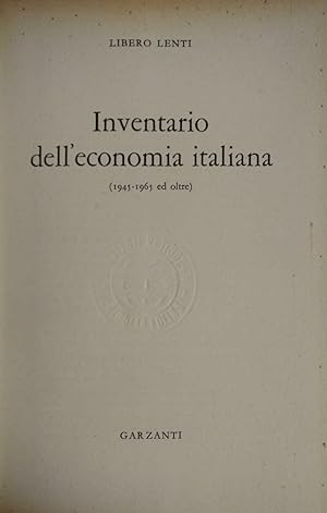 Immagine del venditore per INVENTARIO DELL'ECONOMIA ITALIANA (1945 - 1965 ED OLTRE) venduto da libreria minerva