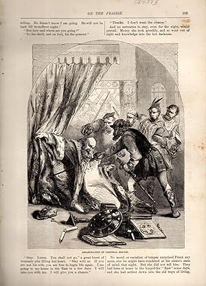 Seller image for ENGRAVING: "Assassination of Cardinal beaton".engraving from Leslie's Monthly Magazine, July, 1885 for sale by Dorley House Books, Inc.