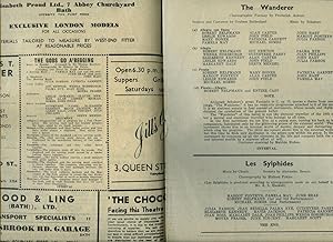 Imagen del vendedor de The Gods Go A'Begging and Dante Sonata | Original Souvenir Theatre Programme Performed at Theatre Royal Bath | Bath's Historic House of Entertainment a la venta por Little Stour Books PBFA Member